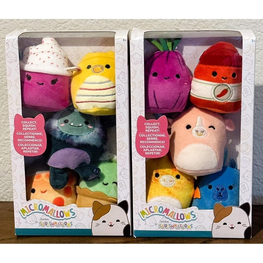 Squishmallows Micromallows 10 Plush Lot 2 Box Sets MM2 JT Howland Dieric 2024